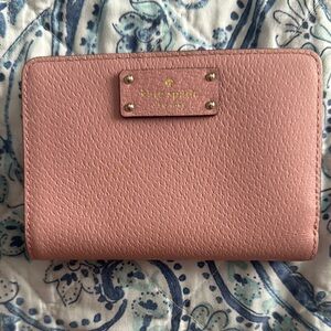 Kate Spade Pink Pebbled Leather Wallet